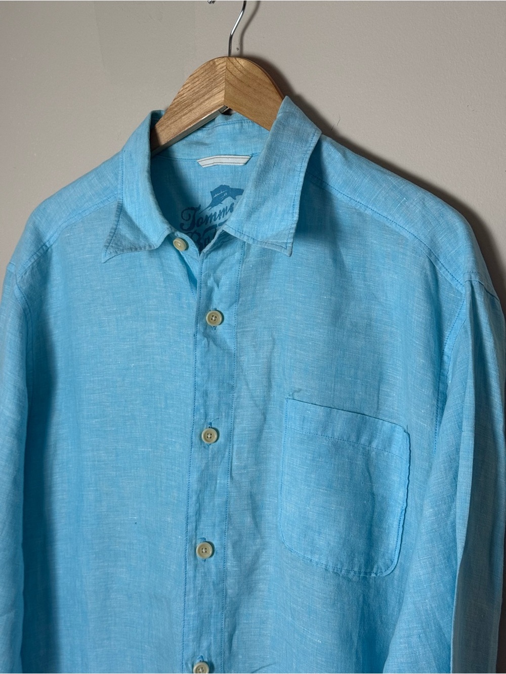 Tommy Bahama 100% Linen Shirt | Sky Blue | Men’s Large Relax - Picture 2 of 9